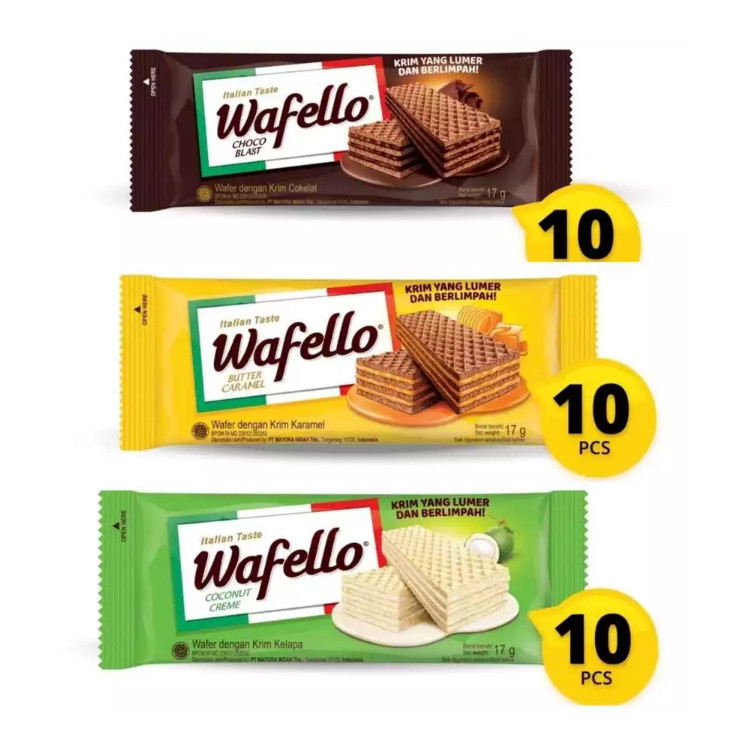 ROMA WAFELLO WAFER PACK OF 10 PCS | Shopee Philippines