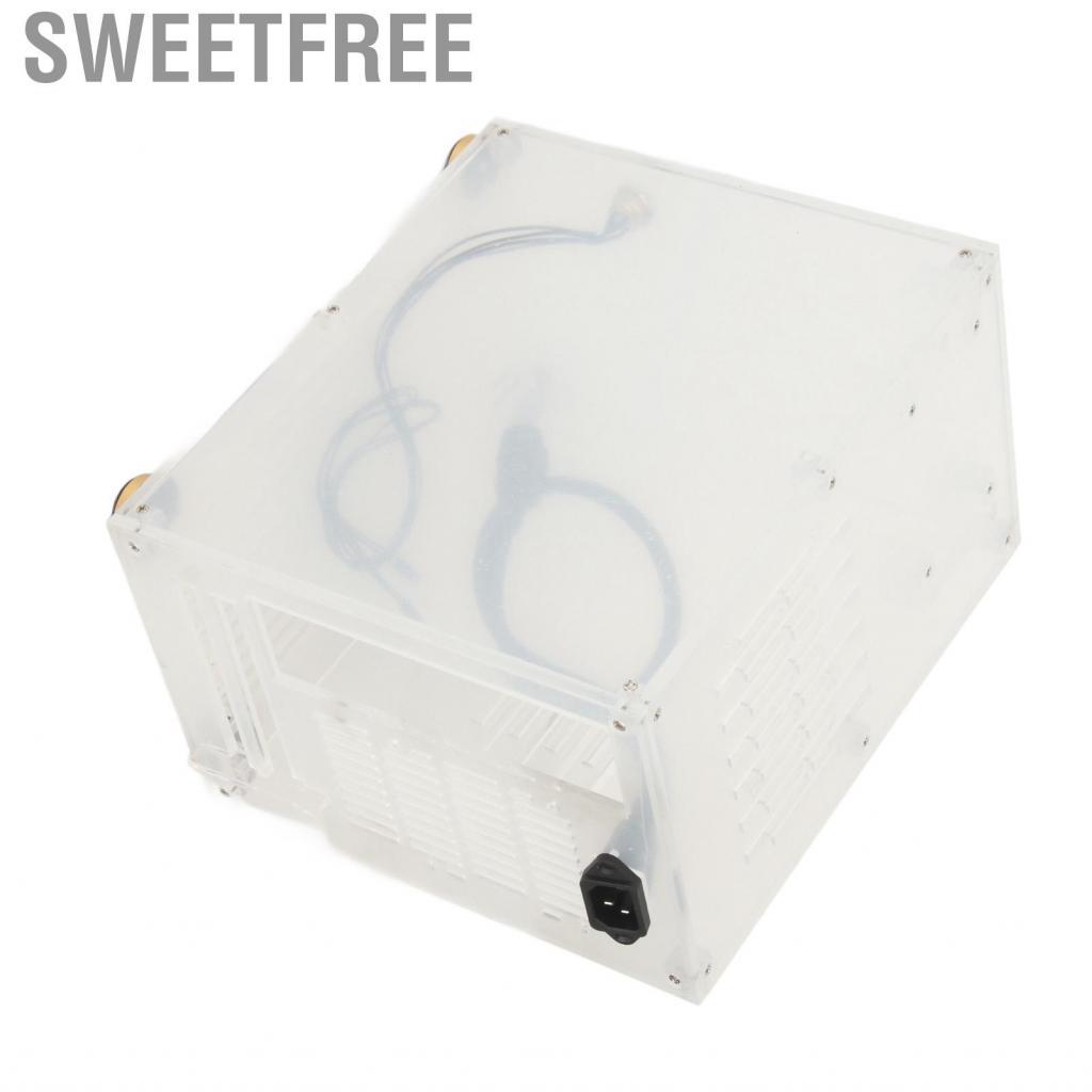 sweetfree Clear Acrylic Mini ITX PC Case Computer 360 Degrees Open ...