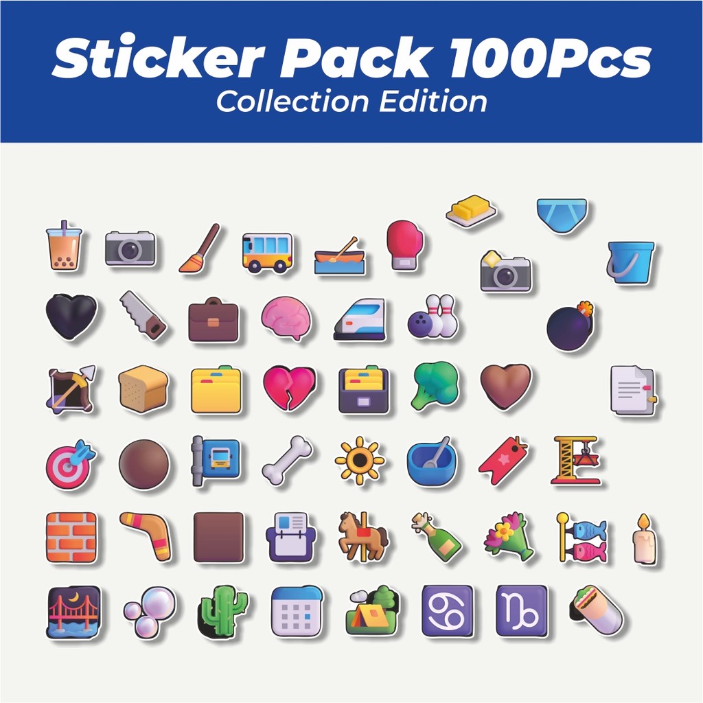 HP Hot Stickers 3D Stickers Emo Mix Sy Cute Waterproof Stickers ...