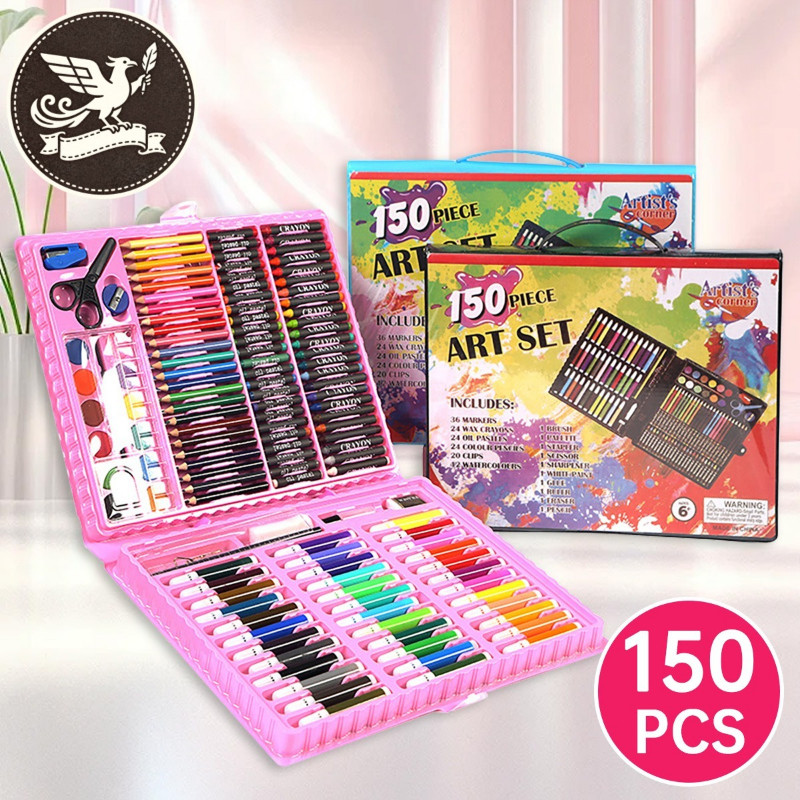 150PCS Coloring Set Crayons For Kids Coloring Materials Set Color ...