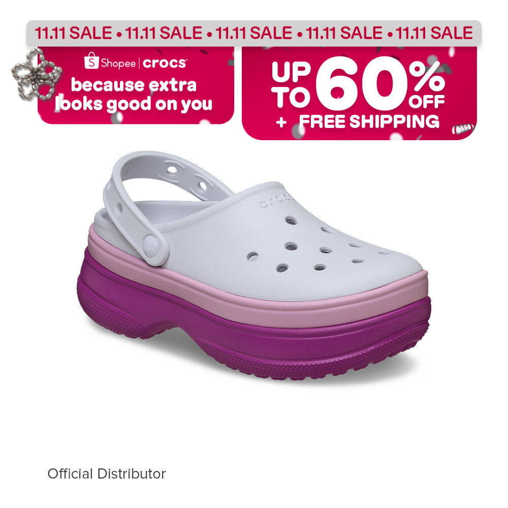 Crocs Classic Stacked Clog in Grapeberry | Shopee Philippines