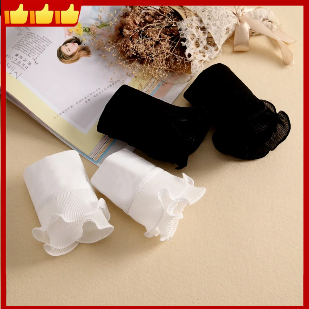 Fashion Decorative Fake Sleeves High Quality Pleated Flare False Cuffs ...