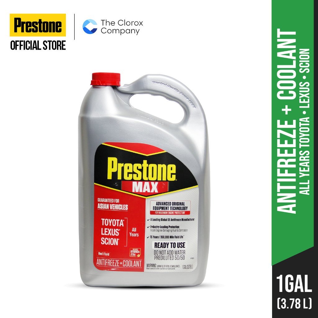 PRESTONE Ready-to-Use Radiator Coolant Red 1G for Asian Cars – Prevents ...