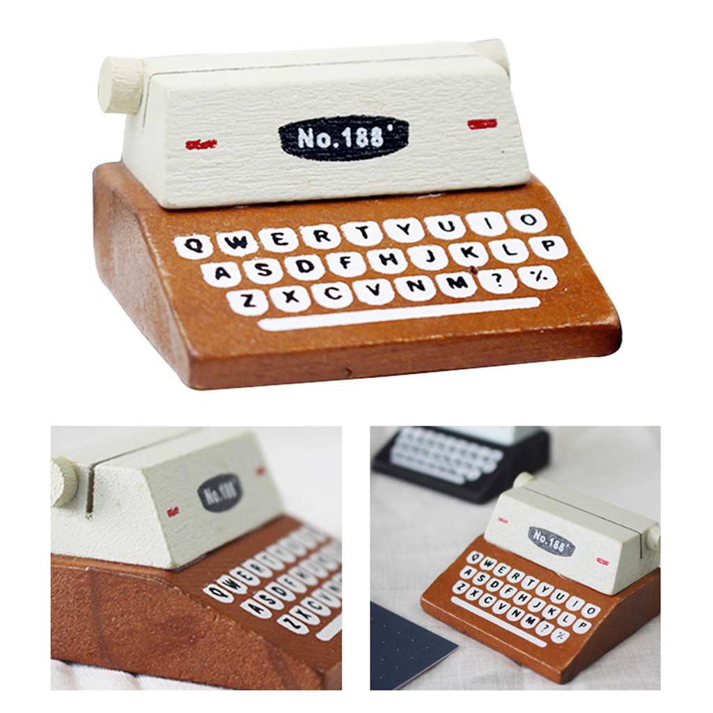 Miniature Typewriter Model Dollhouse Miniature Mini Vintage Typewriter ...