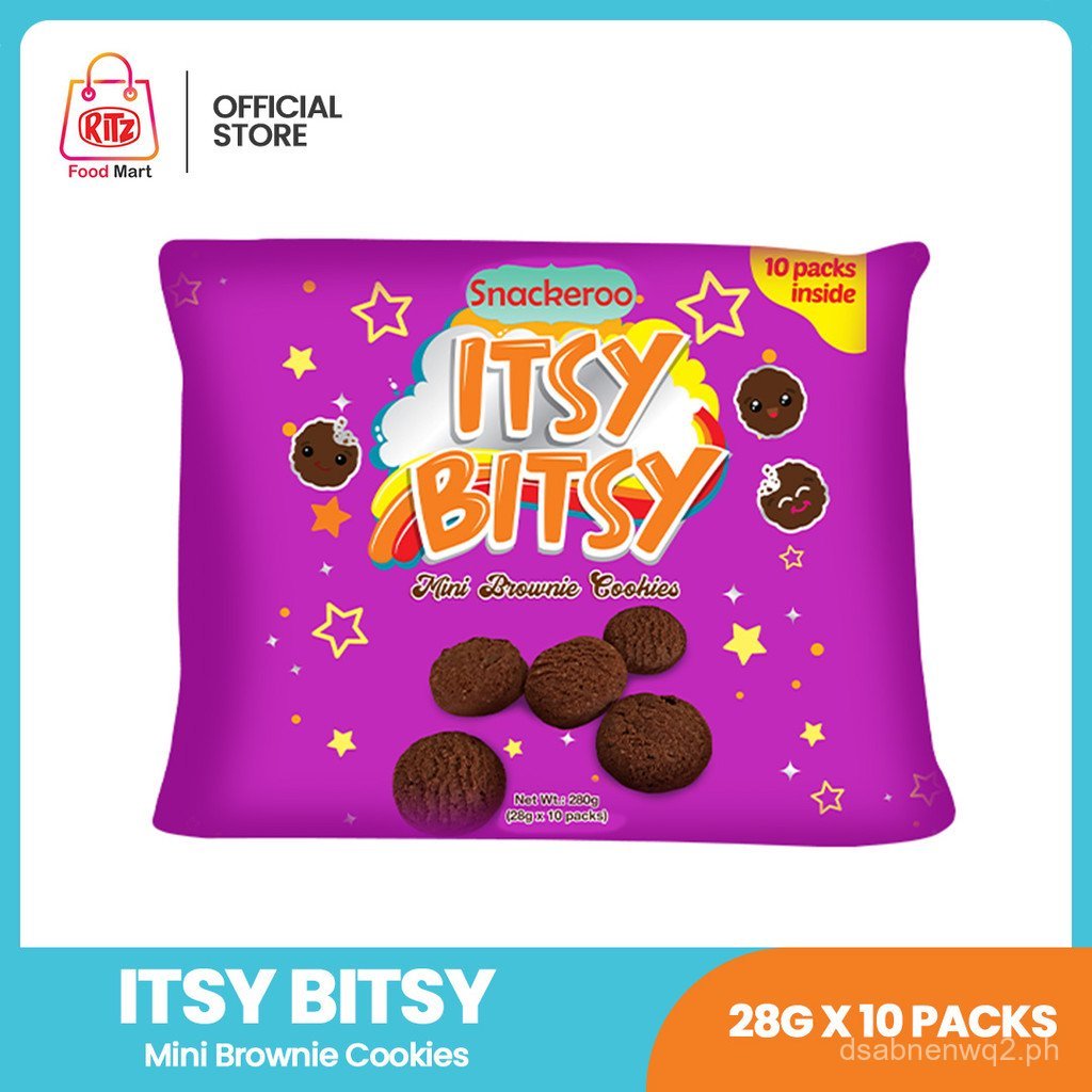 Snackeroo Itsy Bitsy Mini Brownie Cookies (10 packs) | Shopee Philippines