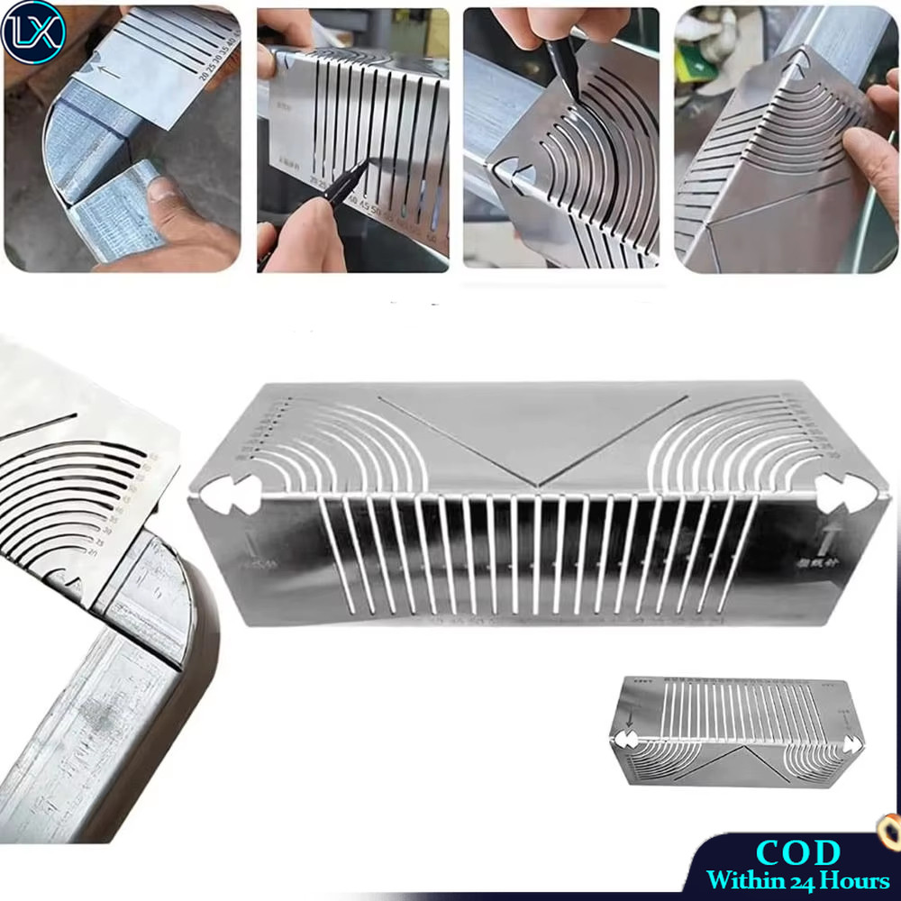 Multifunctional Metal Ruler Rounded Corner Drawing Ruler for Accurate ...