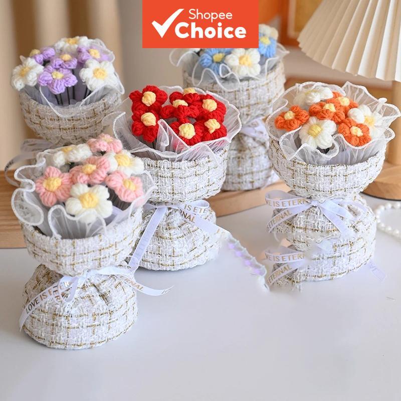 Knitted Crochet Rose Bouquet - Excellent Choice for Weddings ...