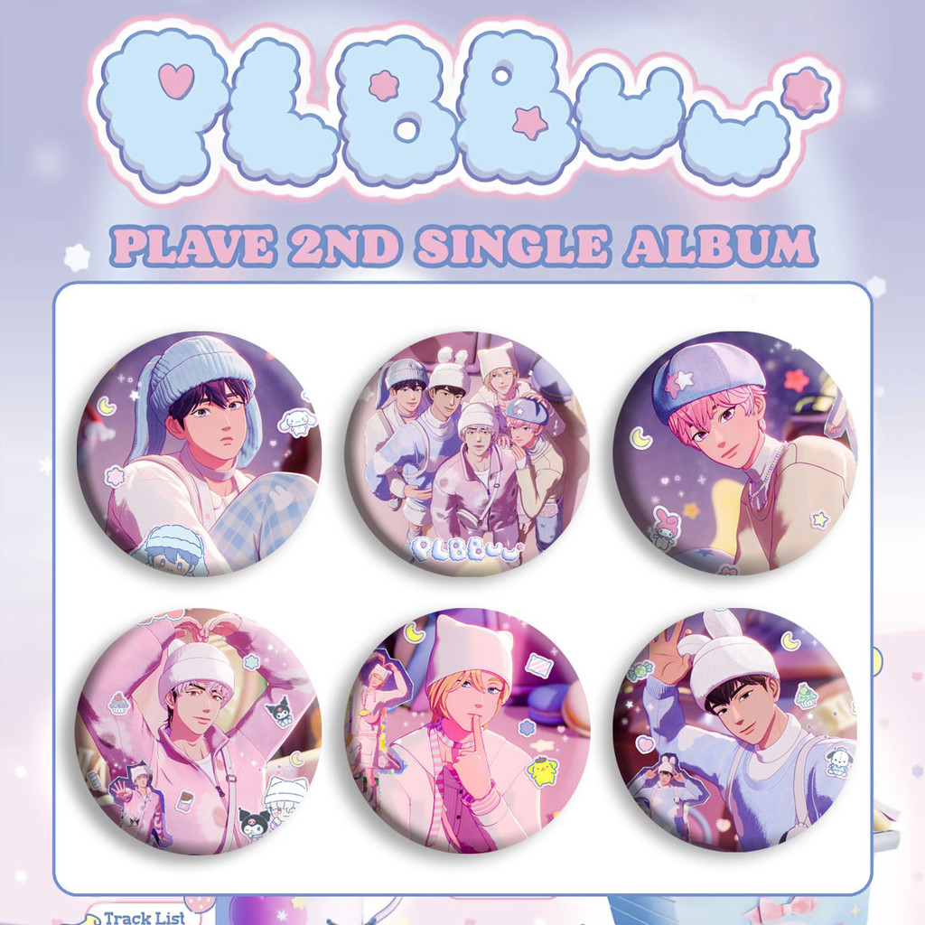 Kpop Idol PLAVE “PLBBUU” Cartoon Badge Pendant Baraz Guzi | Shopee