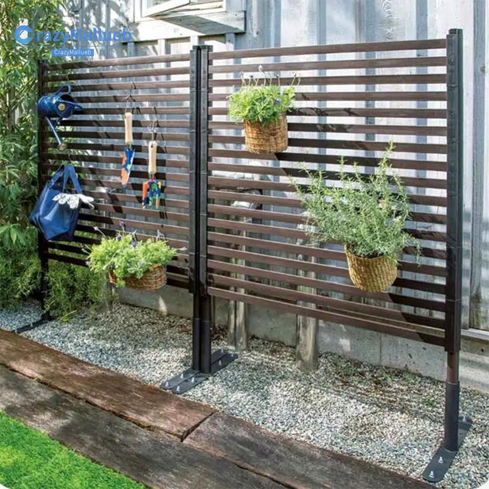 *CRA* 3 Ft W X 4 Ft H Metal Outdoor Privacy Screen PE-Coating Steel ...