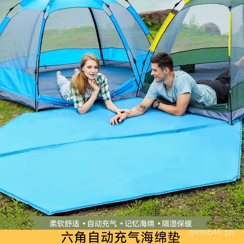 Inflatable Park Automatic Outdoor Portable Hexagonal Camping Cheese ...