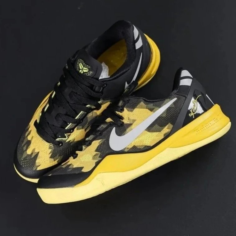 Original Label1:1 2025New Black and Yellow Basketball Shoes Sports ...