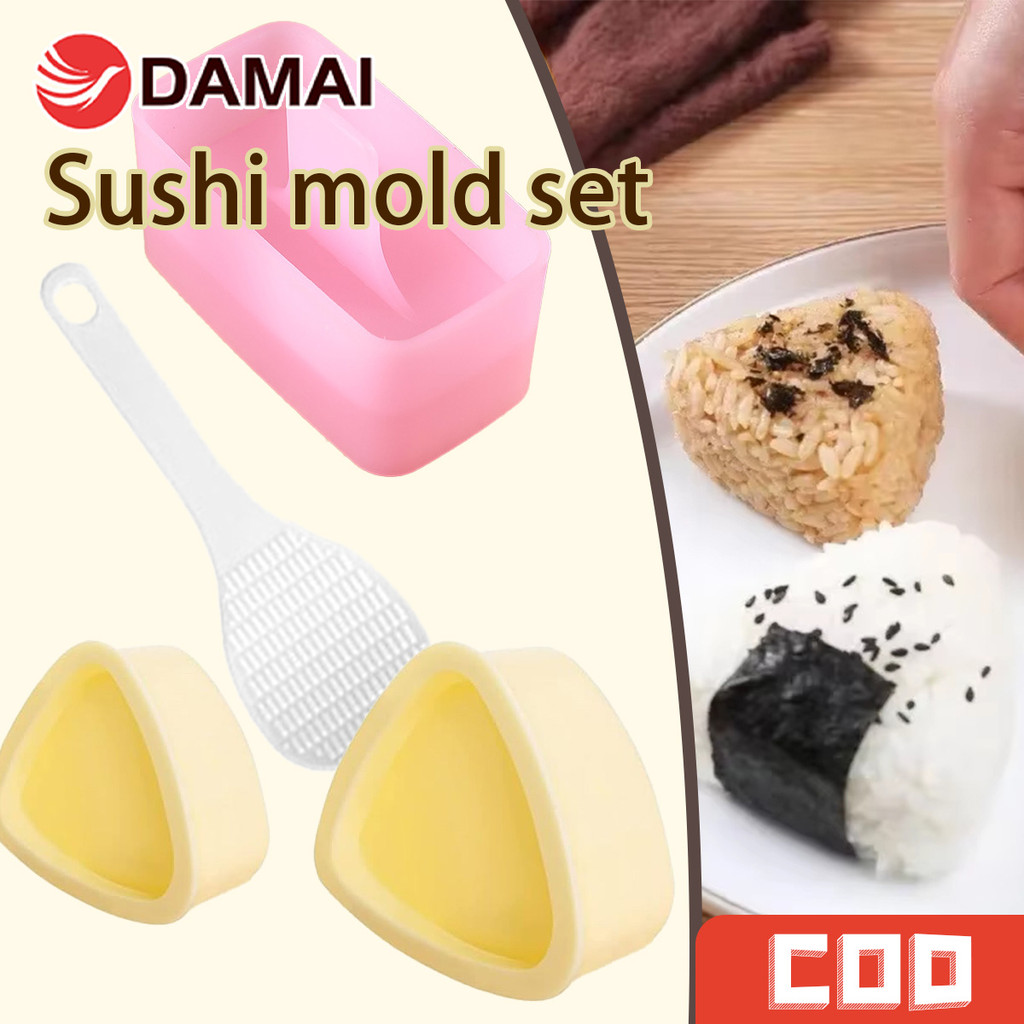 Kawaii Onigiri Mold Triangle Rice Ball Maker Sushi Mold maker 3PCS Rice ...