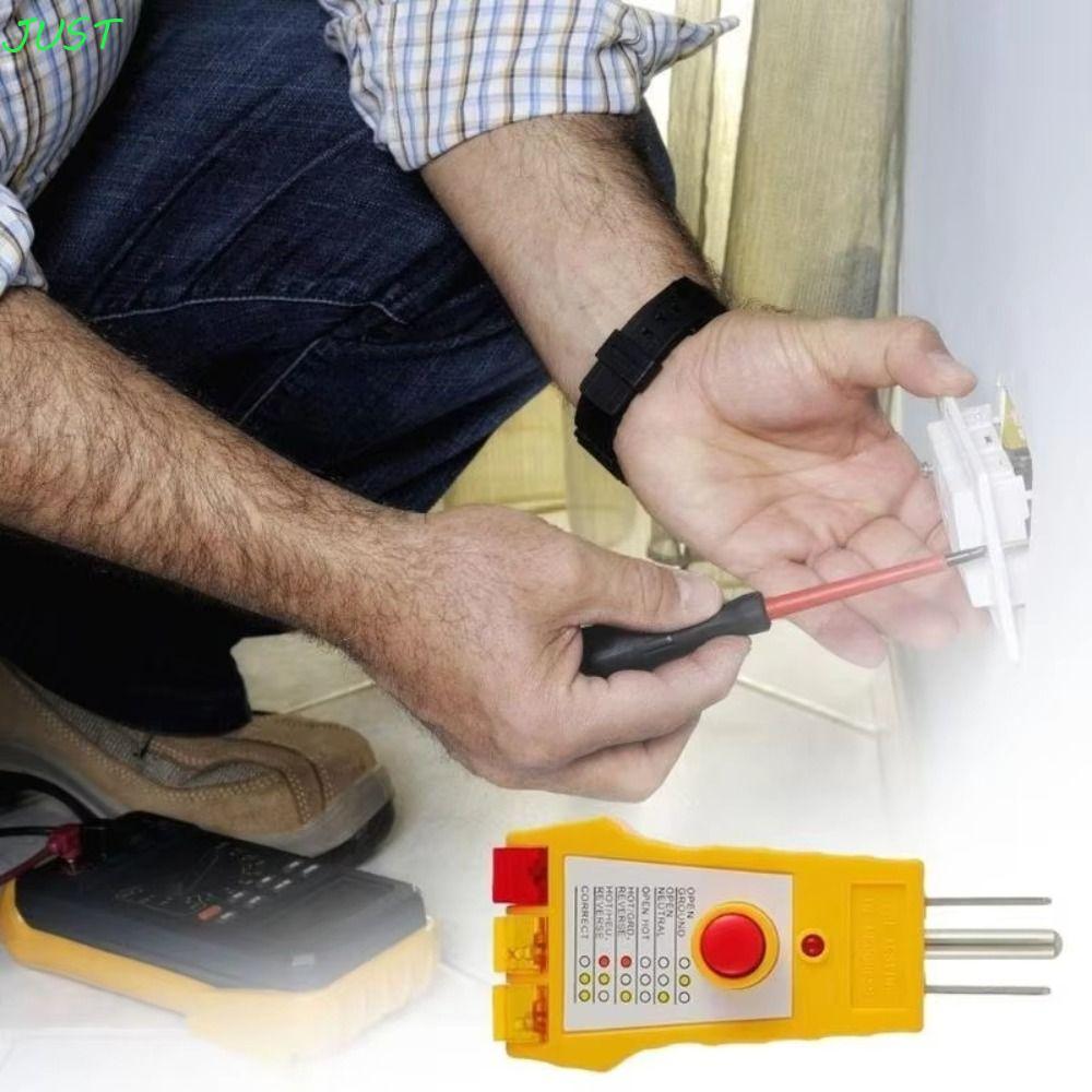 JUST AC Receptacle Tester, Comprehensive Wiring Check Maintenance ...