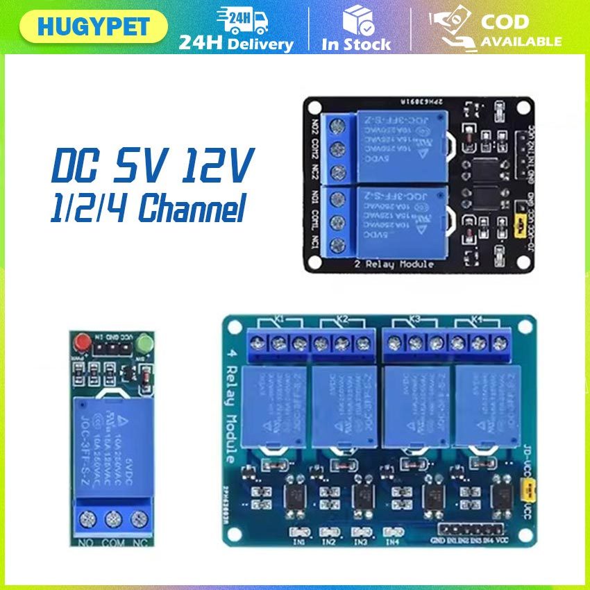 5v 12v 1 2 4 8 Channel Relay Shield Module With Optocoupler Output X ...