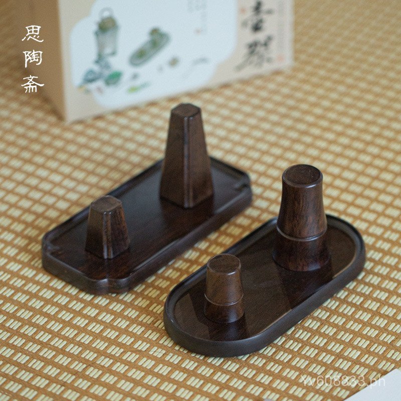 Kung Fu Tea Set Si Solid Wood Teapot Rack Teapot Rack Accessories Lid ...