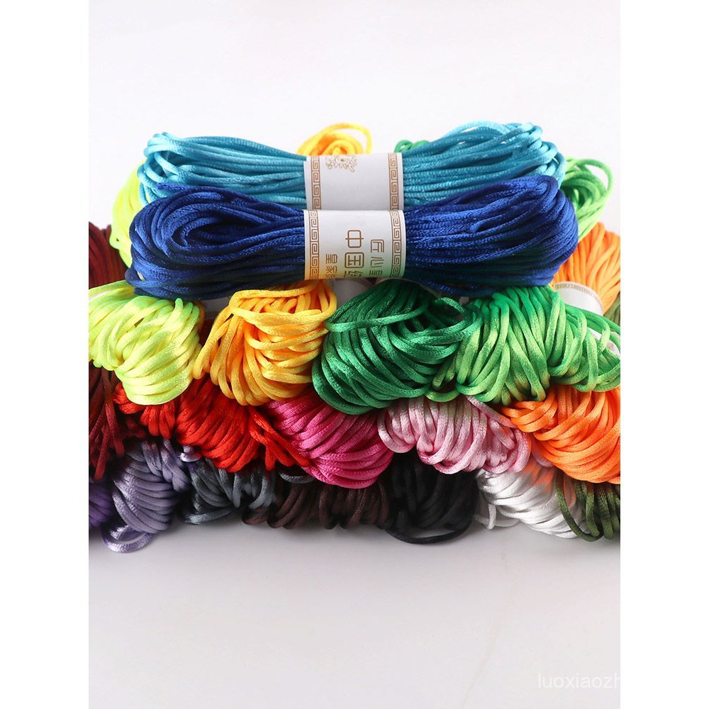 5No. Knot Line Red Rope Jewelry DIY Silk Thread Thick Rope 2.5mm Seven ...