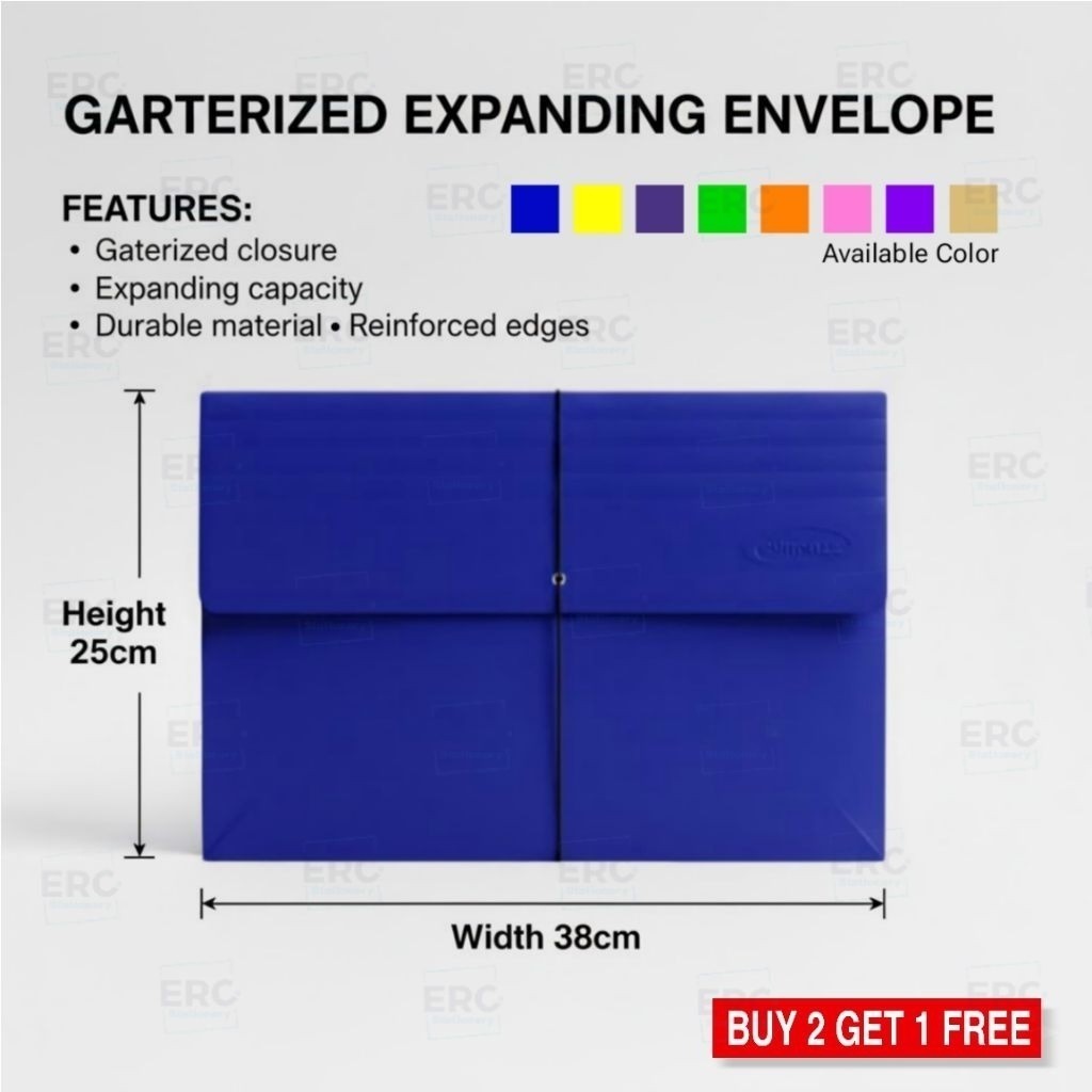 Buy2Get1: Long Garterized Expanding Document Envelope Durable File ...