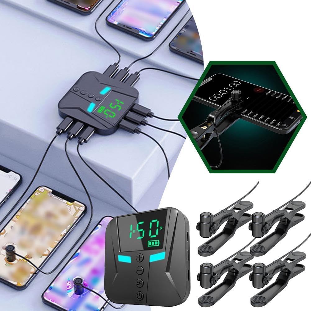 3 Ports Auto Clicker Tapper for Smart Phone,Phone Screen Tapper for ...