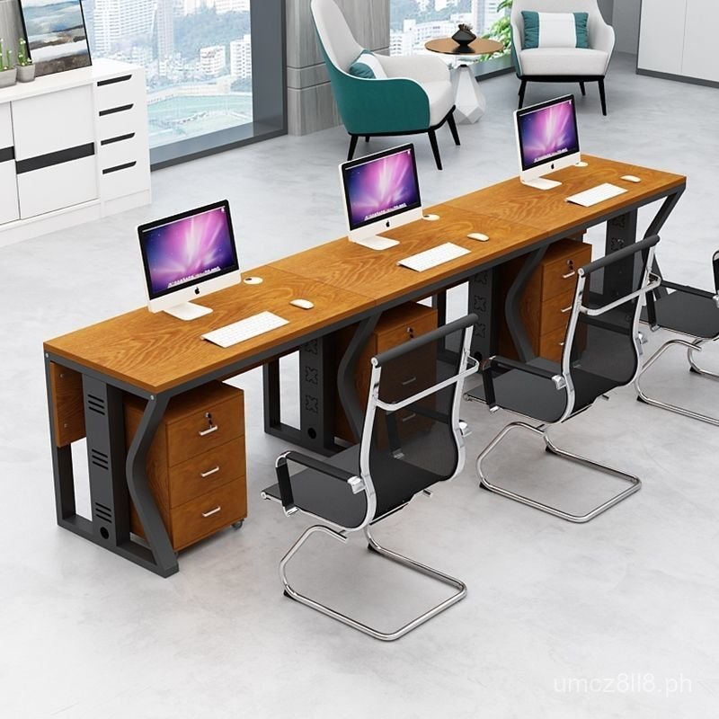 Commercial Staff Desk Employee Workstation Side-by-Side Multi-Person ...