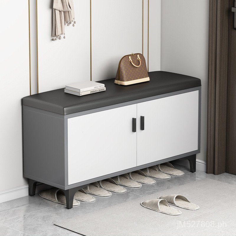 Shoe Cabinet Integrated Entrance Simple Sit-on Shoe Bench Shoe Rack ...