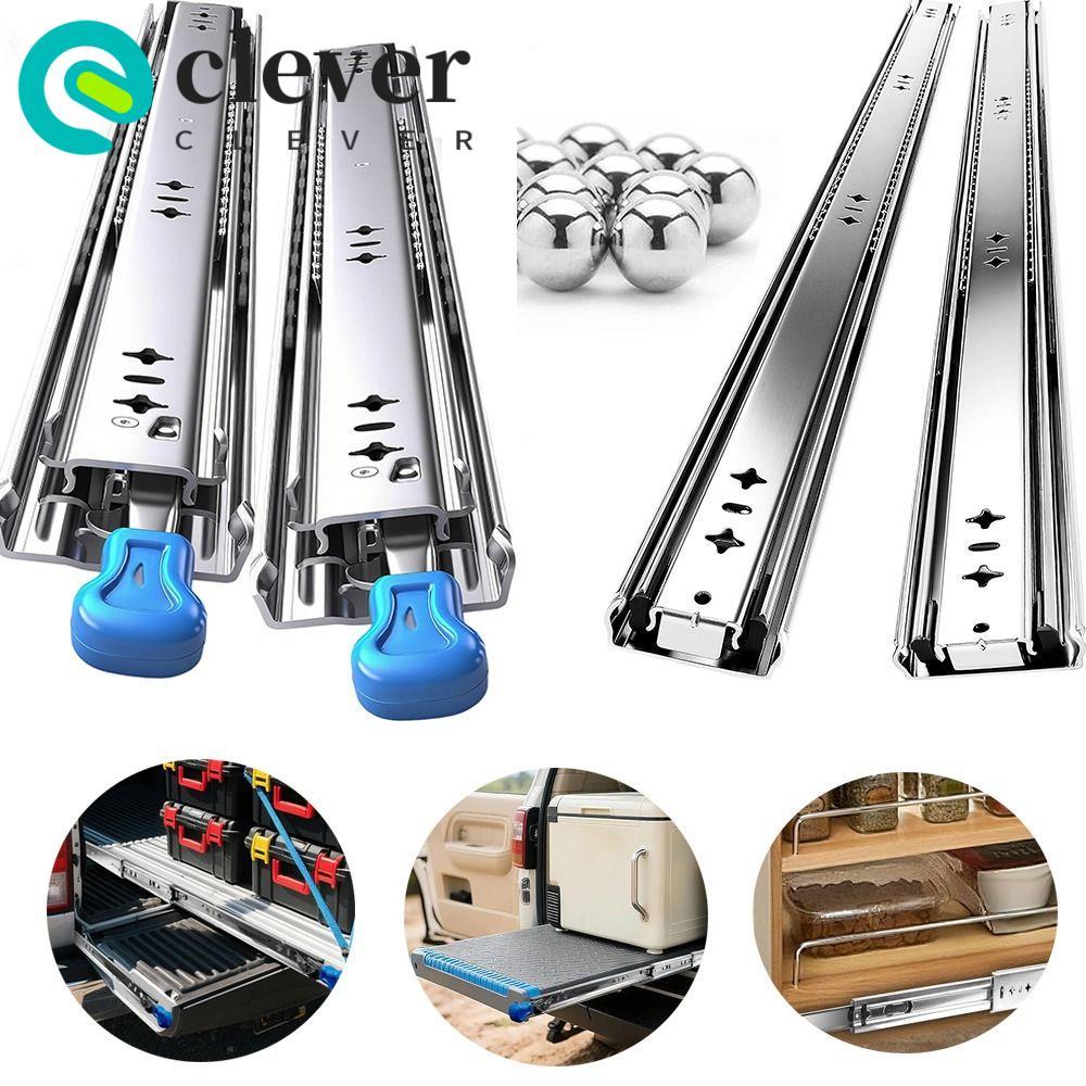 CLEVER Heavy Duty Drawer Slides, 10/12/14/16 Inch Full Extension Ball ...