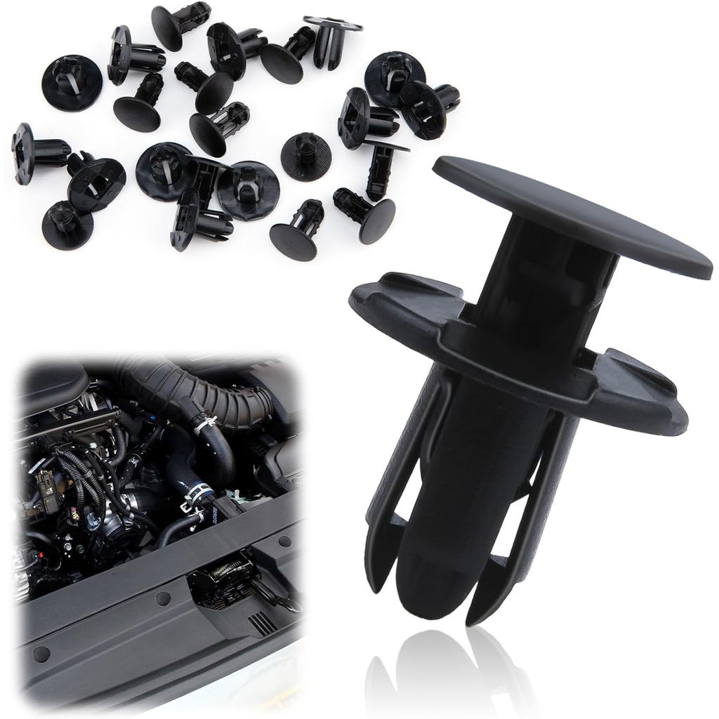 20 PCS Fender Liner Push-Type Retainer Clip Fastener, Bumper Engine ...