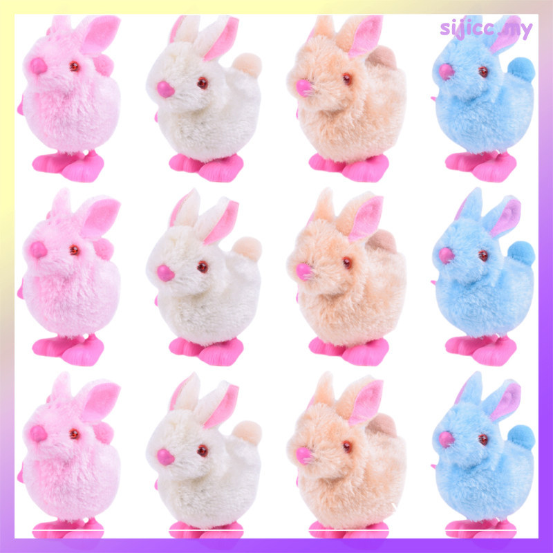 12pcs Plush Jumping Bunny Kids Jumping Toys Wind Up Toy Kids for Kids ...