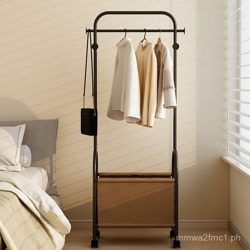 Bedroom Coat Rack Floor-standing French-style Clothes Rack Movable with ...