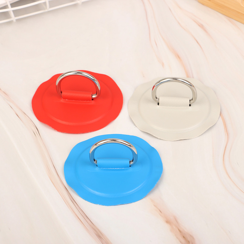 【LMPH】 1Pc Surfboard Dinghy Boat PVC Patch Stainless Steel D Ring Deck ...