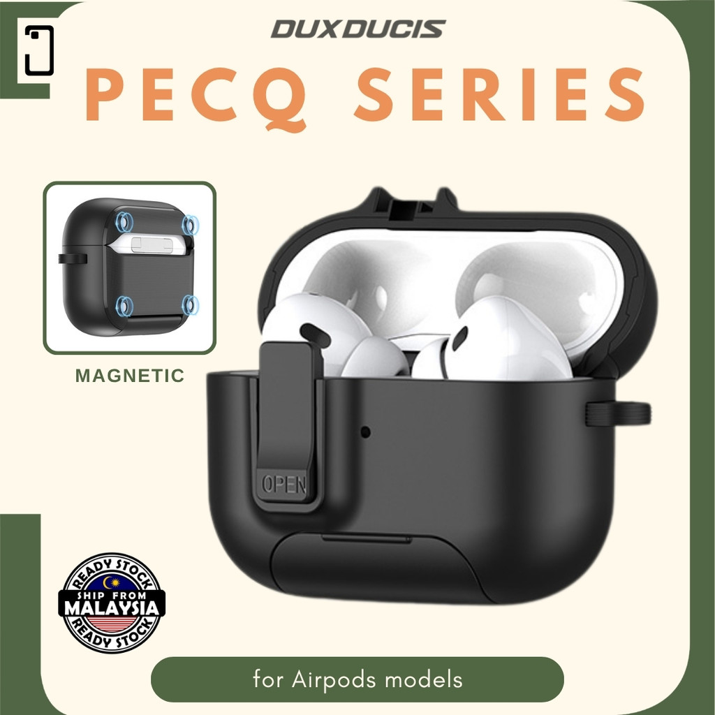 DUX PECQ Series Magnetic Matte Earbuds Case for Airpods Pro 3 2 Airpods ...