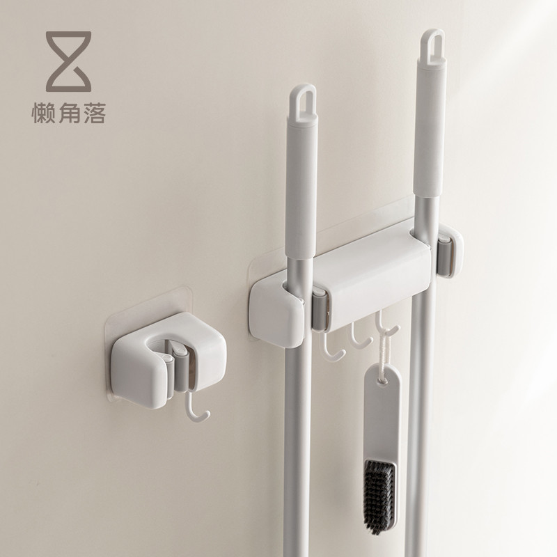 Lazy Corner Mop Wall Clip Hook Rack Storage Suction Cup Perforation ...