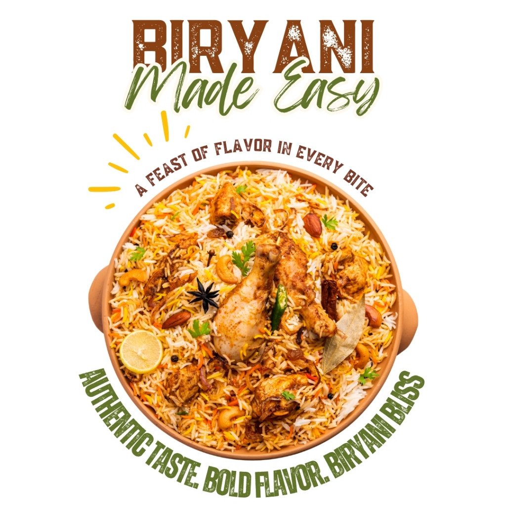 Basmati Rice Biryani Pack 500g – Complete Set with Spices (Good for 4–6 ...