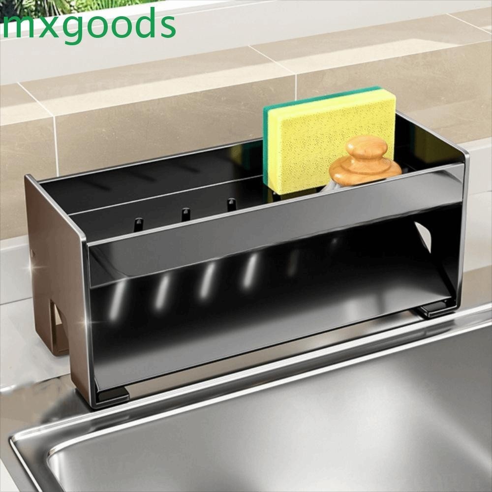 MXGOODS Sink Drain Rack, Rustproof Large Capacity Sink Storage ...