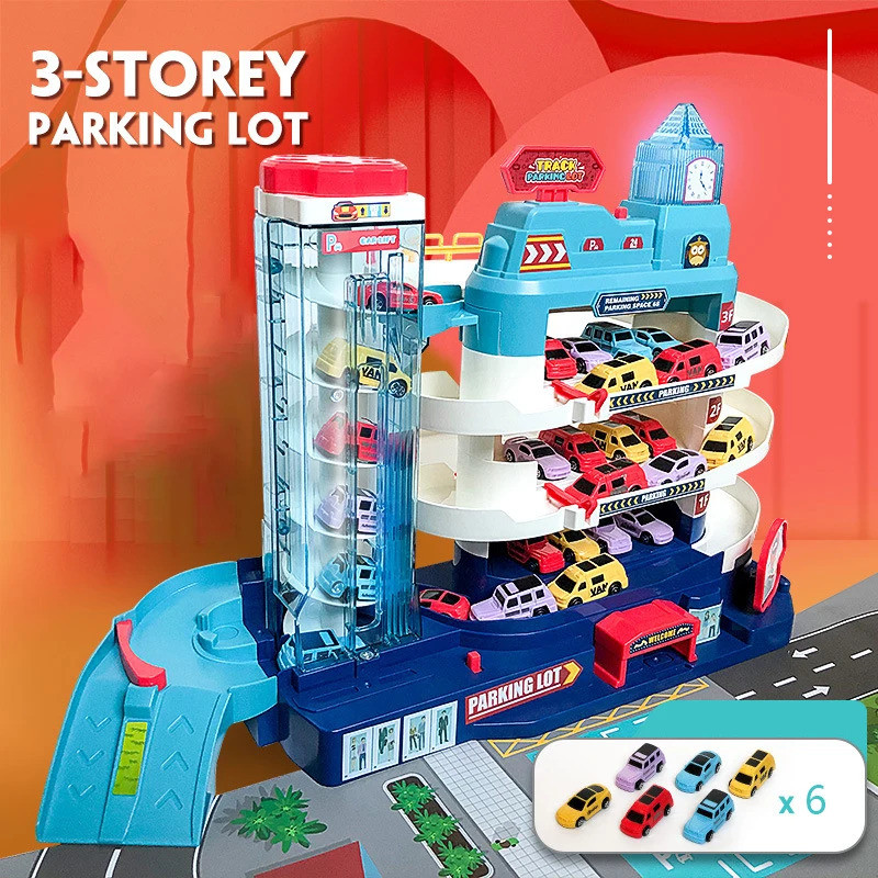 Electric Lifting Rail Car Parking Lot Track Car Racing Multi Story Car ...