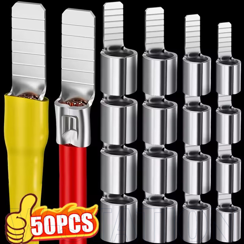 50/30/20Pcs C45 Insert Bare Terminal - 2 Tin Plated Copper Tube - for ...