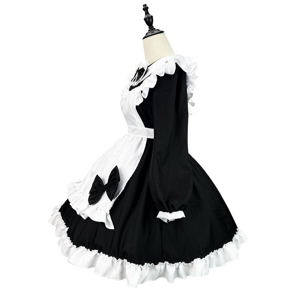 Anime Cute Lolita Maid Dress Sweet Cosplay Costume Girls Woman Waitress ...