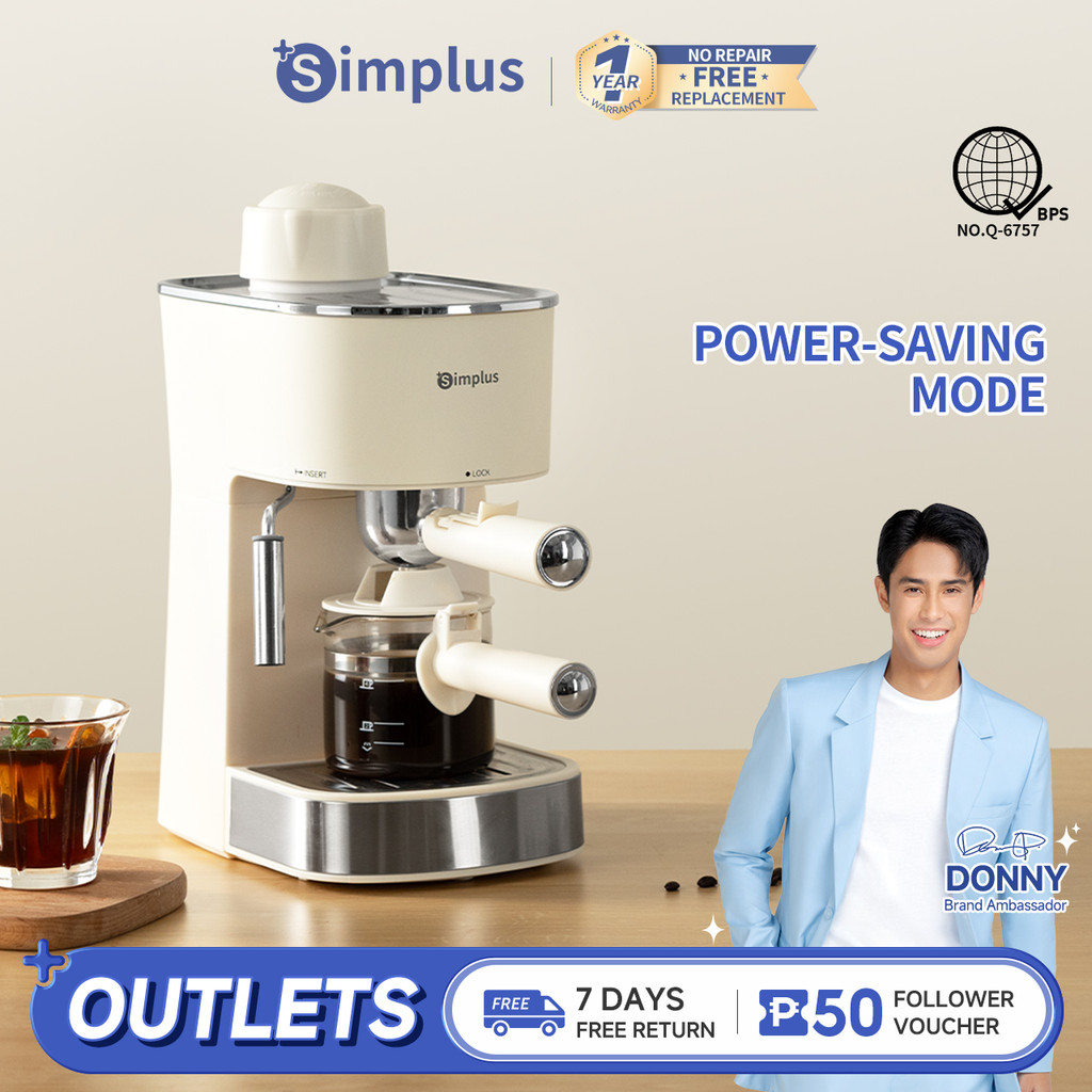 Simplus Coffee Machine Coffee Maker Compact Semi-Automatic Espresso ...
