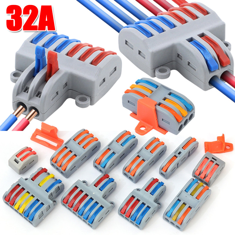Mini Electrical Wire Connectors Lever Wire Connector Compact Splicing ...