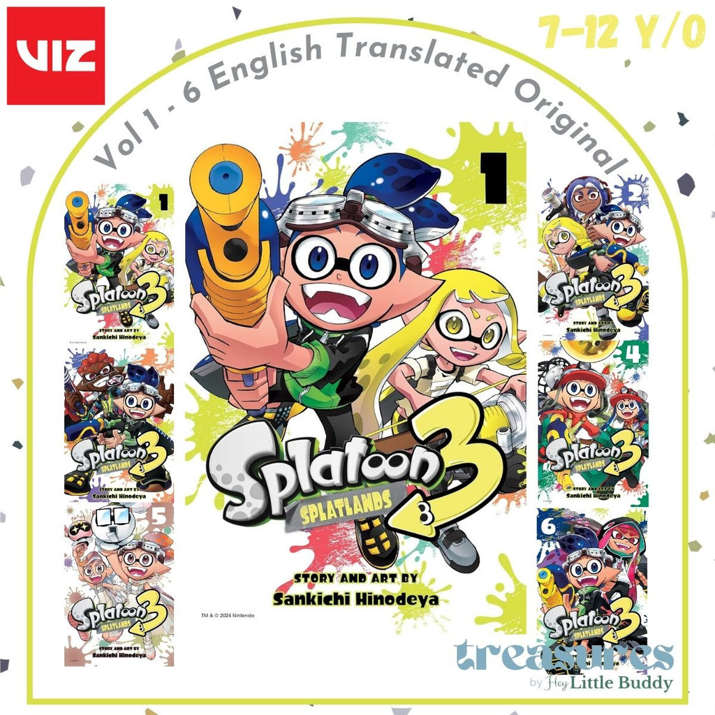 Splatoon 3 Splatlands, Vol. 1 2 3 4 5 6 Splatlands Manga Comic Sankichi ...