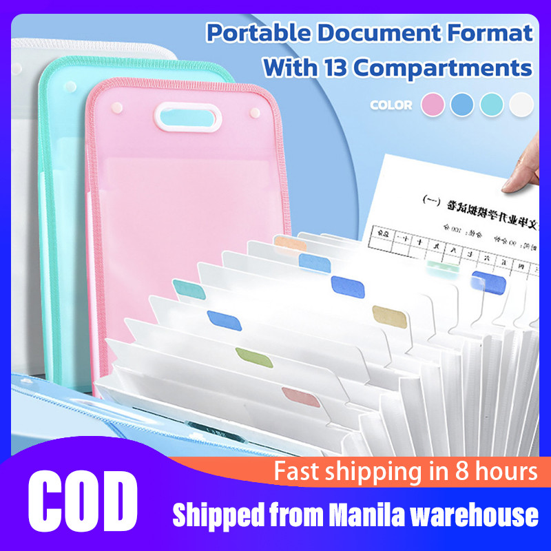 Bulk 13 Layer Folder File Organizer Expanding File Folder Clear Book ...