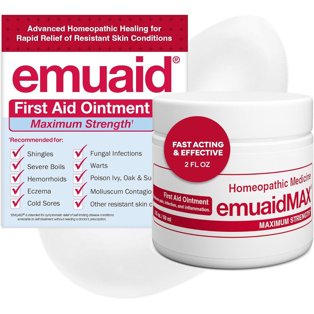 emuaid EMUAIDMAX Ointment for Itchy Skin, Maximum Strength Treatment ...