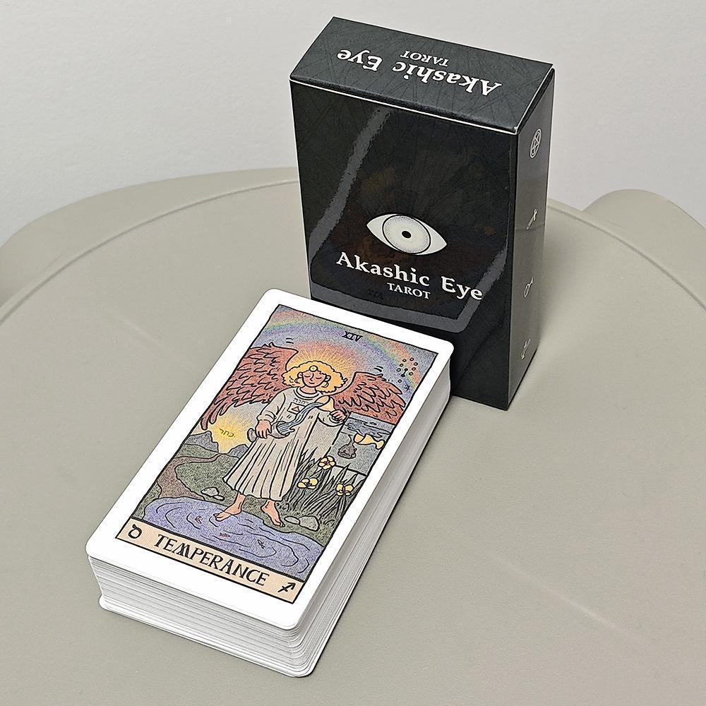10.3*6cm Akashic Eye Tarot Reverse Pictorial Display on Each Card Tarot ...