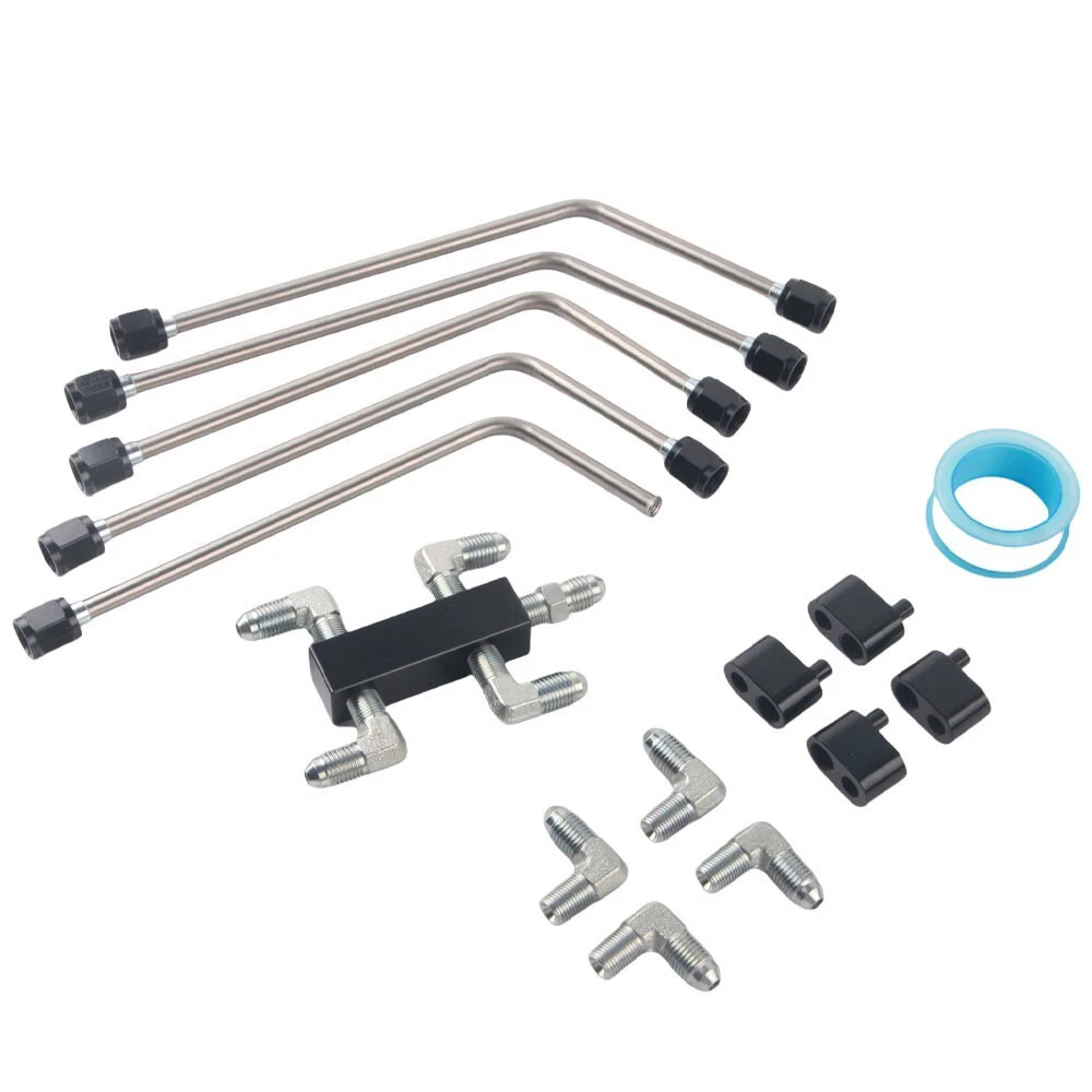 Fuel Brake Line Stainless Steel 4 Corner Complete Steam Port Kit ...