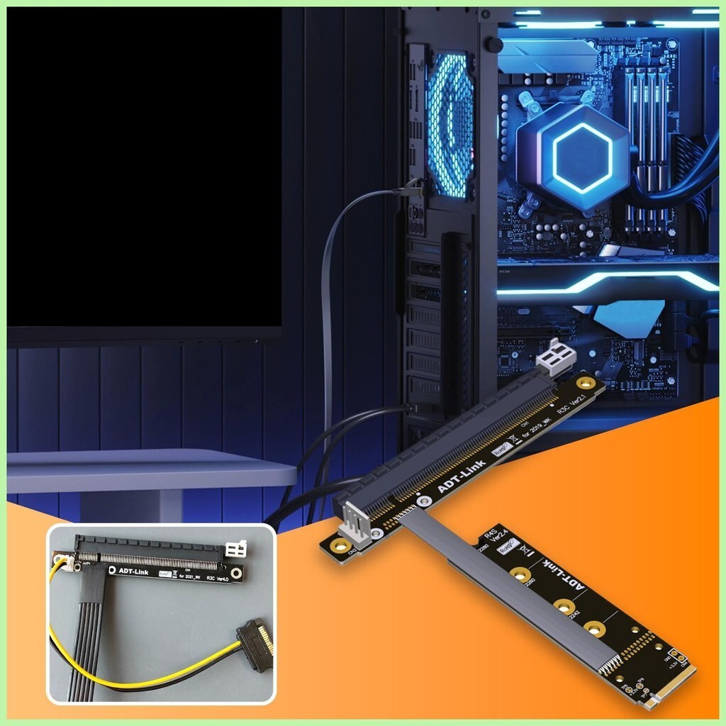 For ADTLink M.2 NVMe to PCIe Link M2 Pci Extension Graphics Card ...