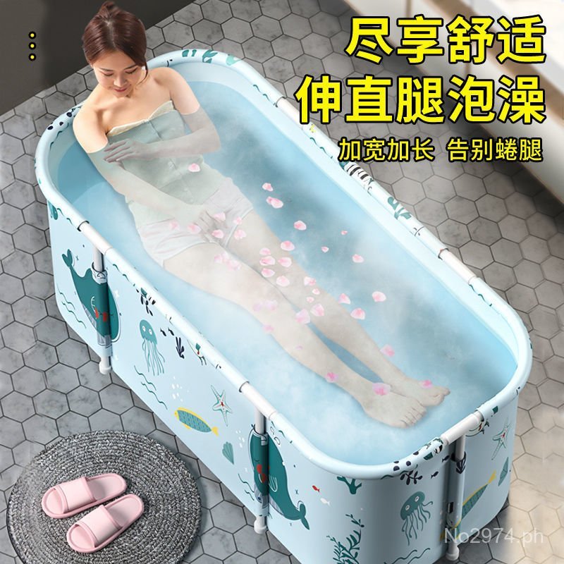 Thickened Folding Bath Bucket for Home Use, Full Body Bath Bucket ...