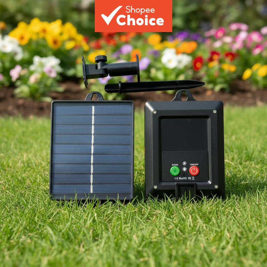 Solar Powered Light Panel with Photocell for Ice Bar and Meteor Lights ...