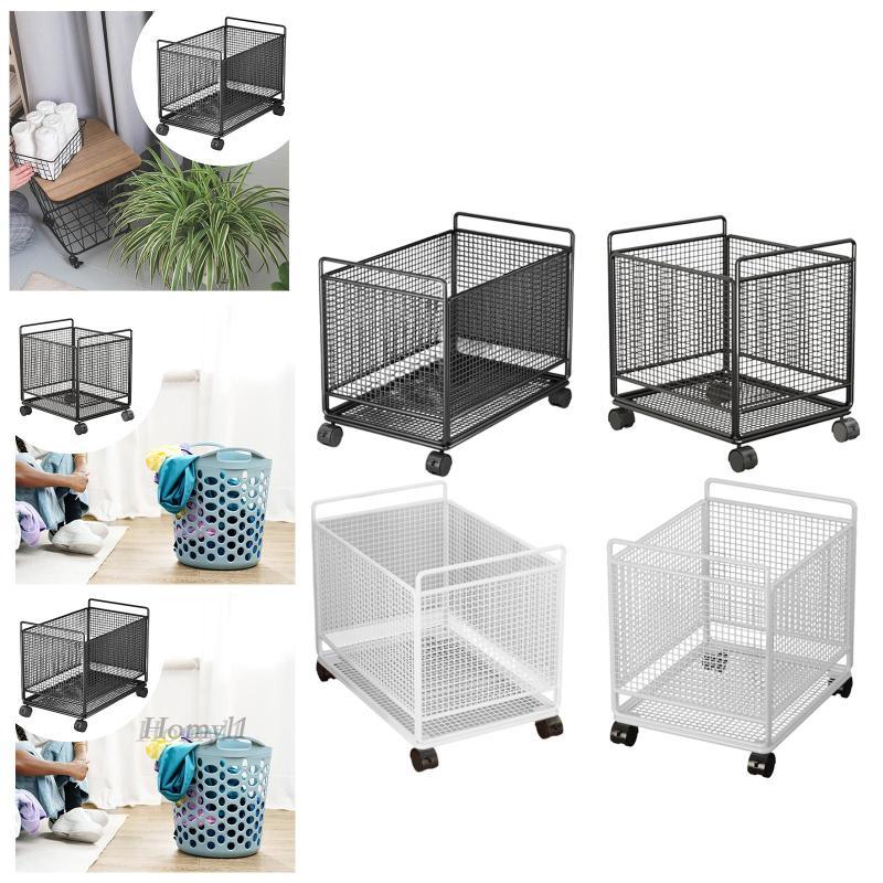 [Homyl1] Laundry Basket Cart, Rolling Laundry Basket, Easy to Move ...