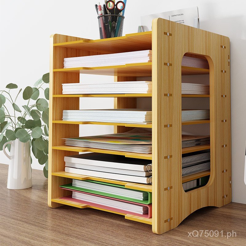 Desktop File Rack Bar Office xyt Storage Rack Vertical Large Frame ...