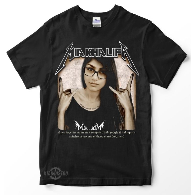 Mia KALIFA metal t-shirt metal band figure t-shirt | Shopee Philippines