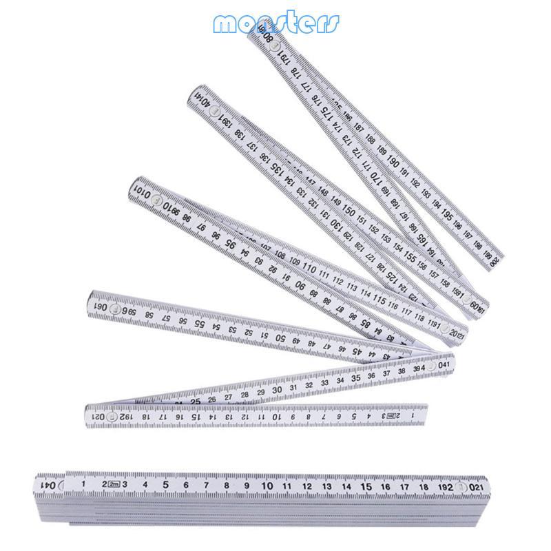 Mon 2Pcs Multifunction 2 Meter Foldable Ruler Small Protable Ruler ...